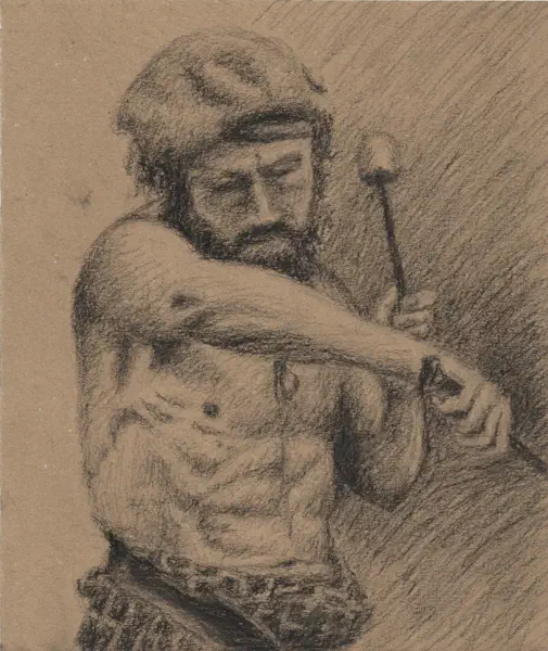 Clanadonia drummer | Drawing paper - 21x25cm | 24-02-2026